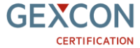 Gexcon Certification ASCE֤